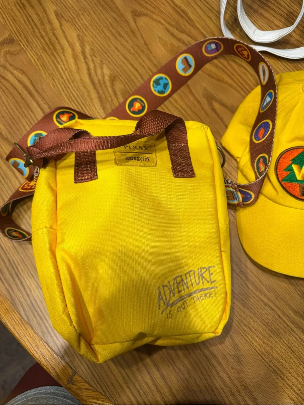 Loungefly Wilderness explorers backpack and hat